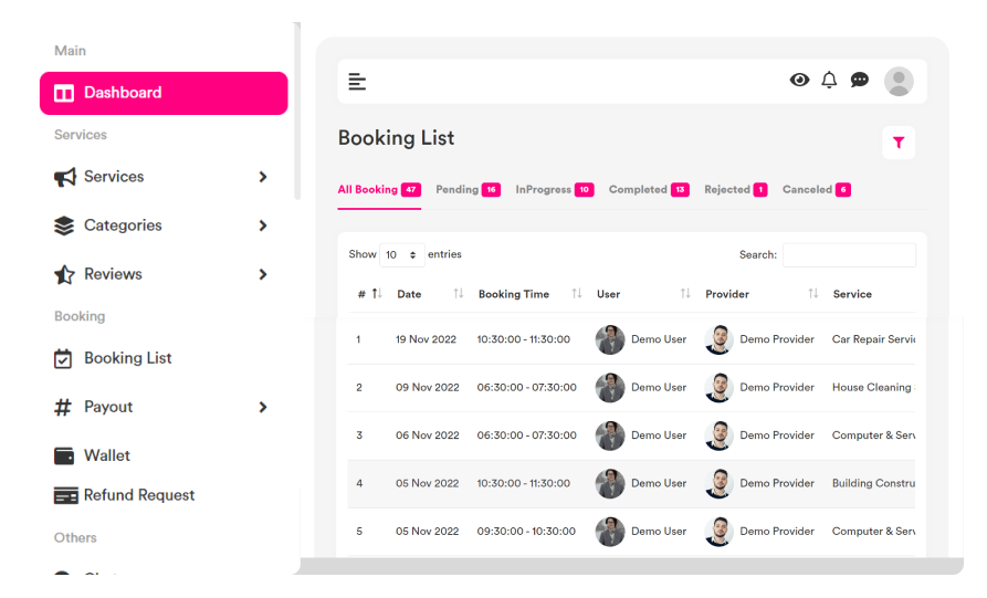 Booking Management