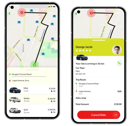 Customer App Features