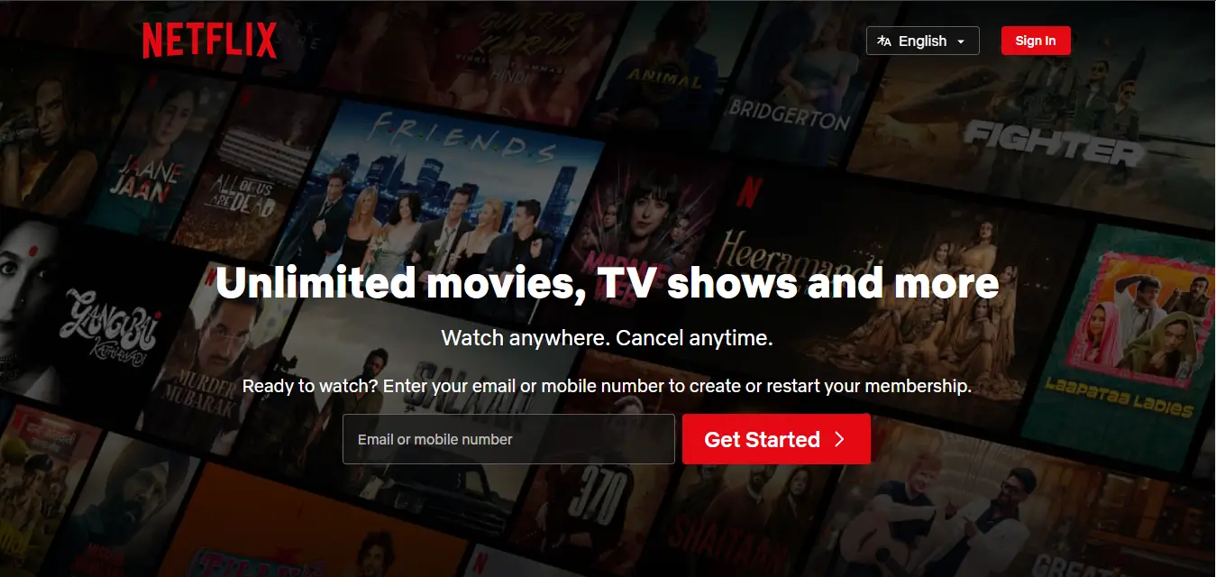 Netflix Web App