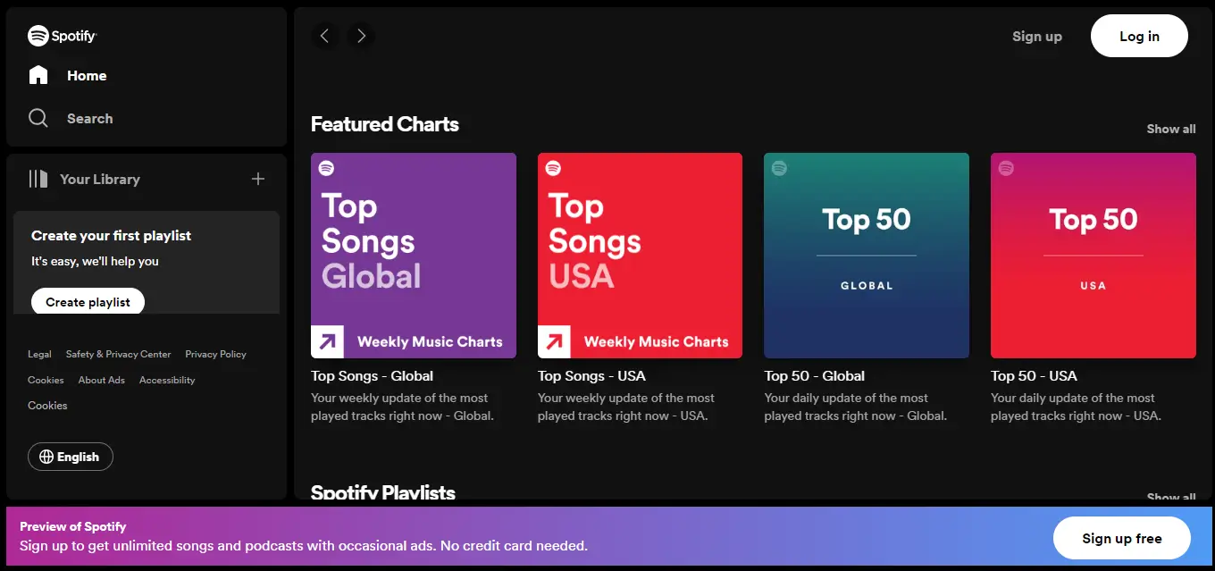 Spotify - Music Web App