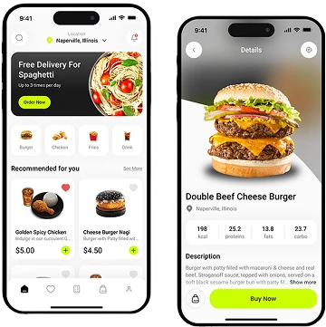 Customer App Mockup